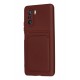Newface Xiaomi Poco F3 Kılıf Kelvin Kartvizitli Silikon - Bordo Newface Xiaomi Poco F3 Kılıf Kelvin Kartvizitli Silikon - Bordo