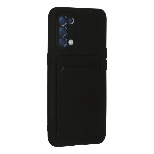 Newface Oppo Reno 5 Kılıf Kelvin Kartvizitli Silikon - Siyah Newface Oppo Reno 5 Kılıf Kelvin Kartvizitli Silikon - Siyah