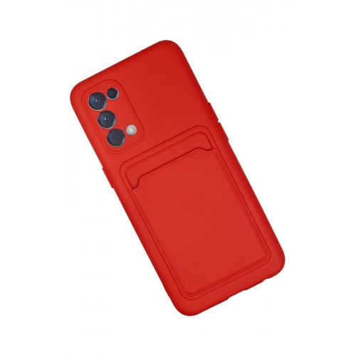 Newface Oppo Reno 5 Kılıf Kelvin Kartvizitli Silikon - Kırmızı Newface Oppo Reno 5 Kılıf Kelvin Kartvizitli Silikon - Kırmızı