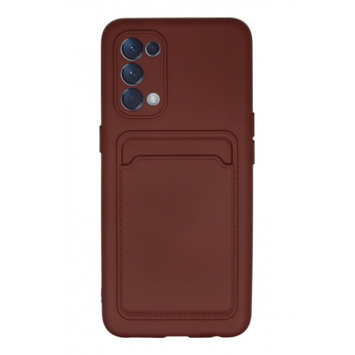 Newface Oppo Reno 5 Kılıf Kelvin Kartvizitli Silikon - Bordo Newface Oppo Reno 5 Kılıf Kelvin Kartvizitli Silikon - Bordo