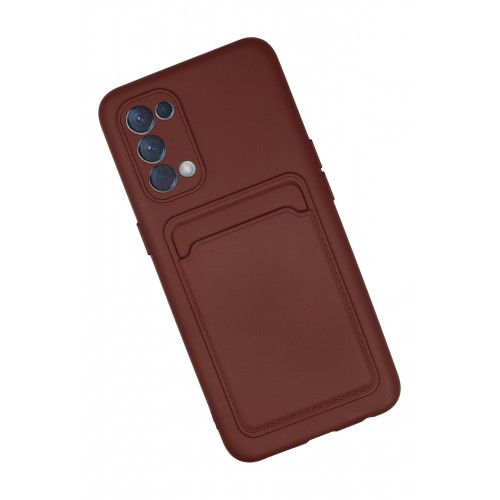 Newface Oppo Reno 5 Kılıf Kelvin Kartvizitli Silikon - Bordo Newface Oppo Reno 5 Kılıf Kelvin Kartvizitli Silikon - Bordo