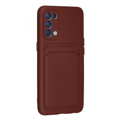 Newface Oppo Reno 5 Kılıf Kelvin Kartvizitli Silikon - Bordo Newface Oppo Reno 5 Kılıf Kelvin Kartvizitli Silikon - Bordo