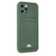 Newface iPhone 12 Pro Kılıf Kelvin Kartvizitli Silikon - Koyu Yeşil Newface iPhone 12 Pro Kılıf Kelvin Kartvizitli Silikon - Koyu Yeşil