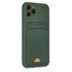 Newface iPhone 11 Pro Kılıf Kelvin Kartvizitli Silikon - Koyu Yeşil Newface iPhone 11 Pro Kılıf Kelvin Kartvizitli Silikon - Koyu Yeşil