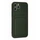 Newface iPhone 12 Pro Max Kılıf Kelvin Kartvizitli Silikon - Koyu Yeşil Newface iPhone 12 Pro Max Kılıf Kelvin Kartvizitli Silikon - Koyu Yeşil