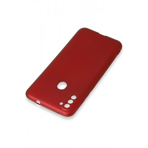 Newface Samsung Galaxy A11 Kılıf Premium Rubber Silikon - Bordo Newface Samsung Galaxy A11 Kılıf Premium Rubber Silikon - Bordo