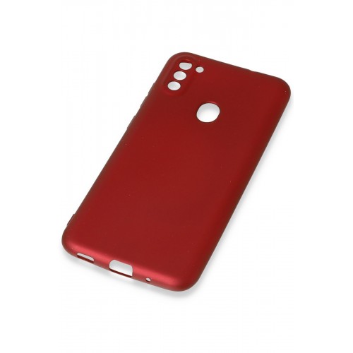 Newface Samsung Galaxy A11 Kılıf Premium Rubber Silikon - Bordo Newface Samsung Galaxy A11 Kılıf Premium Rubber Silikon - Bordo