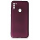 Newface Samsung Galaxy A11 Kılıf Premium Rubber Silikon - Mürdüm Newface Samsung Galaxy A11 Kılıf Premium Rubber Silikon - Mürdüm