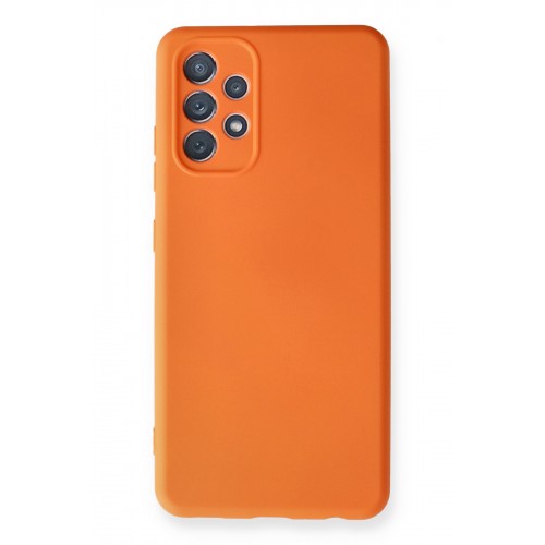Newface Samsung Galaxy A32 Kılıf Nano içi Kadife Silikon - Turuncu Newface Samsung Galaxy A32 Kılıf Nano içi Kadife Silikon - Turuncu