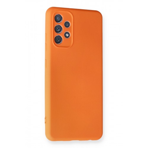 Newface Samsung Galaxy A32 Kılıf Nano içi Kadife Silikon - Turuncu Newface Samsung Galaxy A32 Kılıf Nano içi Kadife Silikon - Turuncu
