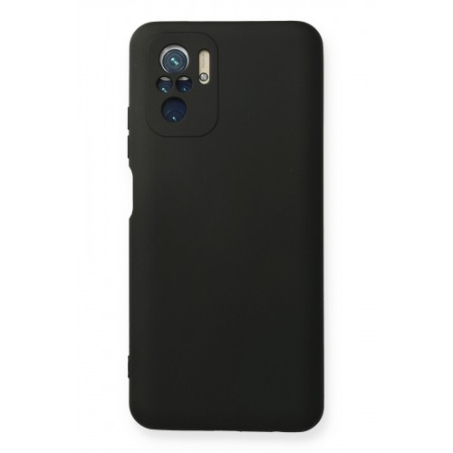 Newface Xiaomi Redmi Note 10 Kılıf Nano içi Kadife  Silikon - Siyah