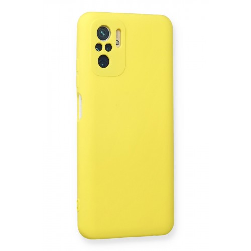 Newface Xiaomi Redmi Note 10 Kılıf Nano içi Kadife Silikon - Sarı Newface Xiaomi Redmi Note 10 Kılıf Nano içi Kadife Silikon - Sarı