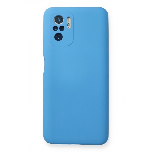Newface Xiaomi Redmi Note 10S Kılıf Nano içi Kadife Silikon - Mavi Newface Xiaomi Redmi Note 10S Kılıf Nano içi Kadife Silikon - Mavi