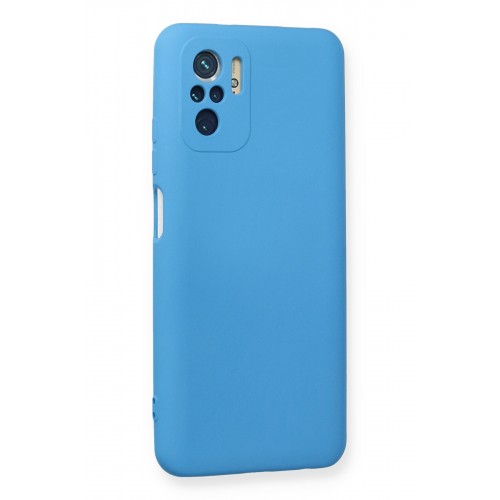 Newface Xiaomi Redmi Note 10S Kılıf Nano içi Kadife Silikon - Mavi Newface Xiaomi Redmi Note 10S Kılıf Nano içi Kadife Silikon - Mavi