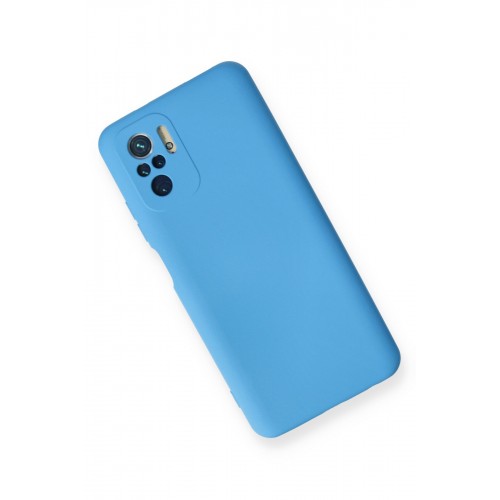 Newface Xiaomi Redmi Note 10S Kılıf Nano içi Kadife Silikon - Mavi Newface Xiaomi Redmi Note 10S Kılıf Nano içi Kadife Silikon - Mavi