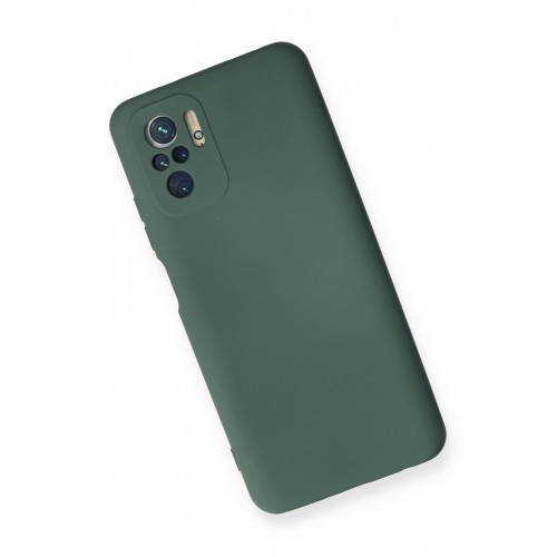 Newface Xiaomi Redmi Note 10S Kılıf Nano içi Kadife Silikon - Koyu Yeşil Newface Xiaomi Redmi Note 10S Kılıf Nano içi Kadife Silikon - Koyu Yeşil