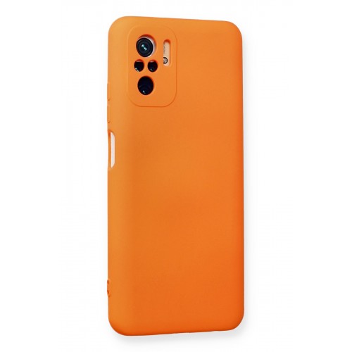 Newface Xiaomi Redmi Note 10S Kılıf Nano içi Kadife Silikon - Turuncu Newface Xiaomi Redmi Note 10S Kılıf Nano içi Kadife Silikon - Turuncu