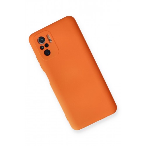 Newface Xiaomi Redmi Note 10S Kılıf Nano içi Kadife Silikon - Turuncu Newface Xiaomi Redmi Note 10S Kılıf Nano içi Kadife Silikon - Turuncu