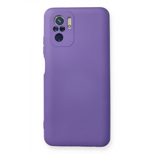 Newface Xiaomi Redmi Note 10S Kılıf Nano içi Kadife Silikon - Mor Newface Xiaomi Redmi Note 10S Kılıf Nano içi Kadife Silikon - Mor