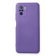 Newface Xiaomi Redmi Note 10S Kılıf Nano içi Kadife Silikon - Mor Newface Xiaomi Redmi Note 10S Kılıf Nano içi Kadife Silikon - Mor