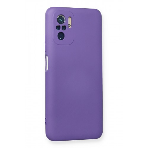 Newface Xiaomi Redmi Note 10S Kılıf Nano içi Kadife Silikon - Mor Newface Xiaomi Redmi Note 10S Kılıf Nano içi Kadife Silikon - Mor