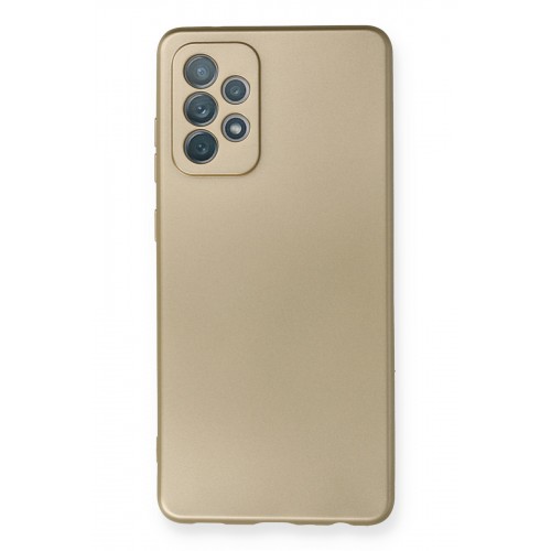 Newface Samsung Galaxy A72 Kılıf Premium Rubber Silikon - Gold Newface Samsung Galaxy A72 Kılıf Premium Rubber Silikon - Gold