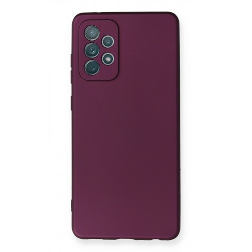 Newface Samsung Galaxy A72 Kılıf Premium Rubber Silikon - Mürdüm Newface Samsung Galaxy A72 Kılıf Premium Rubber Silikon - Mürdüm