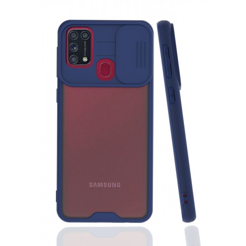 Newface Samsung Galaxy M31 Kılıf Platin Kamera Koruma Silikon - Lacivert Newface Samsung Galaxy M31 Kılıf Platin Kamera Koruma Silikon - Lacivert