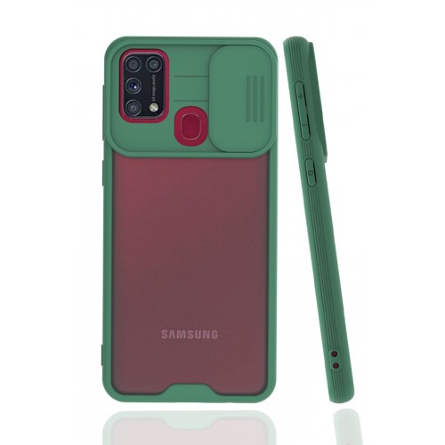 Newface Samsung Galaxy M31 Kılıf Platin Kamera Koruma Silikon - Yeşil Newface Samsung Galaxy M31 Kılıf Platin Kamera Koruma Silikon - Yeşil