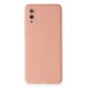 Newface Samsung Galaxy A02 Kılıf Nano içi Kadife Silikon - Pudra Newface Samsung Galaxy A02 Kılıf Nano içi Kadife Silikon - Pudra
