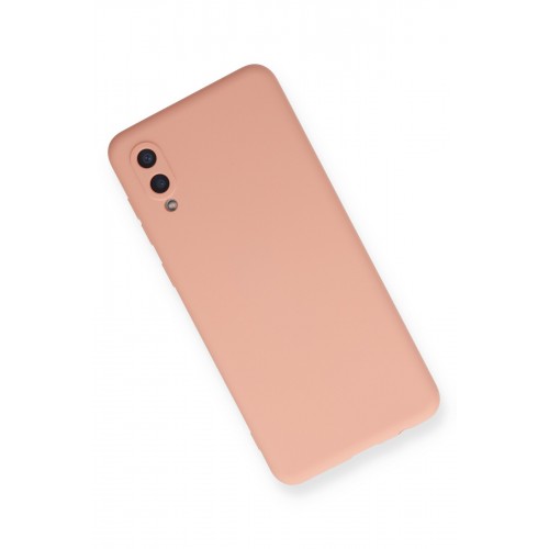 Newface Samsung Galaxy A02 Kılıf Nano içi Kadife Silikon - Pudra Newface Samsung Galaxy A02 Kılıf Nano içi Kadife Silikon - Pudra
