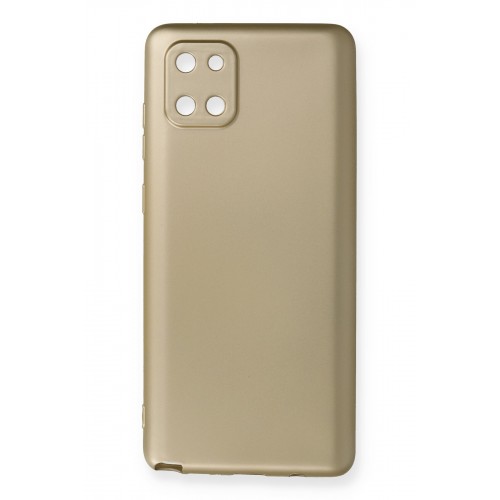 Newface Samsung Galaxy A81 / Note 10 Lite Kılıf Premium Rubber Silikon - Gold Newface Samsung Galaxy A81 / Note 10 Lite Kılıf Premium Rubber Silikon - Gold