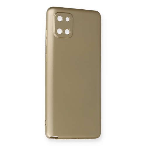 Newface Samsung Galaxy A81 / Note 10 Lite Kılıf Premium Rubber Silikon - Gold Newface Samsung Galaxy A81 / Note 10 Lite Kılıf Premium Rubber Silikon - Gold