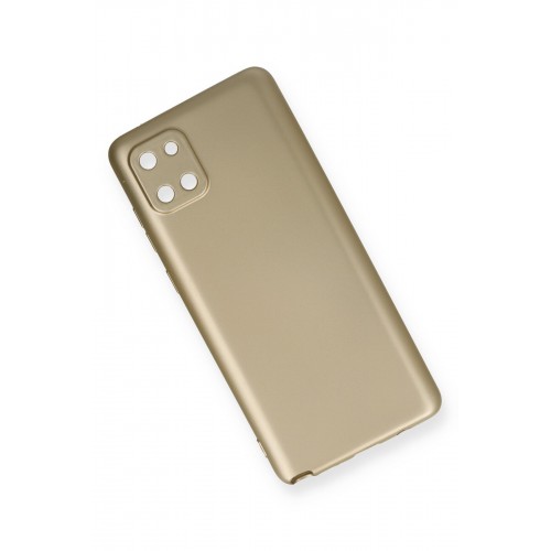 Newface Samsung Galaxy A81 / Note 10 Lite Kılıf Premium Rubber Silikon - Gold Newface Samsung Galaxy A81 / Note 10 Lite Kılıf Premium Rubber Silikon - Gold