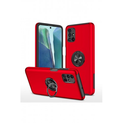 Newface Samsung Galaxy M51 Kılıf Elit Yüzüklü Kapak - Kırmızı Newface Samsung Galaxy M51 Kılıf Elit Yüzüklü Kapak - Kırmızı