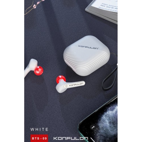 Konfulon BTS-09 Kablosuz Airpods Kulaklık - Beyaz Konfulon BTS-09 Kablosuz Airpods Kulaklık - Beyaz