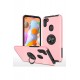 Newface Samsung Galaxy M11 Kılıf Elit Yüzüklü Kapak - Pembe Newface Samsung Galaxy M11 Kılıf Elit Yüzüklü Kapak - Pembe