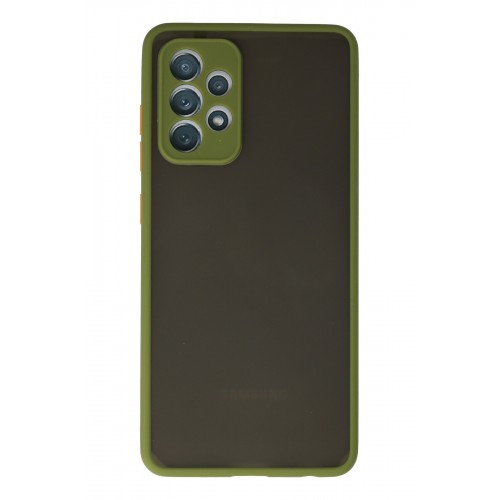 Newface Samsung Galaxy A72 Kılıf Montreal Silikon Kapak - Yeşil