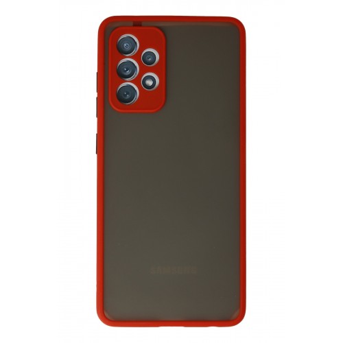 Newface Samsung Galaxy A72 Kılıf Montreal Silikon Kapak - Kırmızı Newface Samsung Galaxy A72 Kılıf Montreal Silikon Kapak - Kırmızı