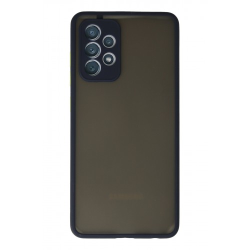 Newface Samsung Galaxy A72 Kılıf Montreal Silikon Kapak - Lacivert