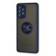Newface Samsung Galaxy A72 Kılıf Montreal Yüzüklü Silikon Kapak - Lacivert Newface Samsung Galaxy A72 Kılıf Montreal Yüzüklü Silikon Kapak - Lacivert