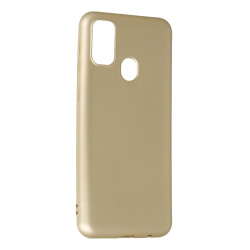 Newface Samsung Galaxy M30S Kılıf Premium Rubber Silikon - Gold Newface Samsung Galaxy M30S Kılıf Premium Rubber Silikon - Gold