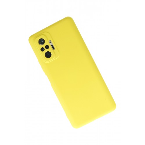 Newface Xiaomi Redmi Note 10 Pro Kılıf Nano içi Kadife Silikon - Sarı Newface Xiaomi Redmi Note 10 Pro Kılıf Nano içi Kadife Silikon - Sarı