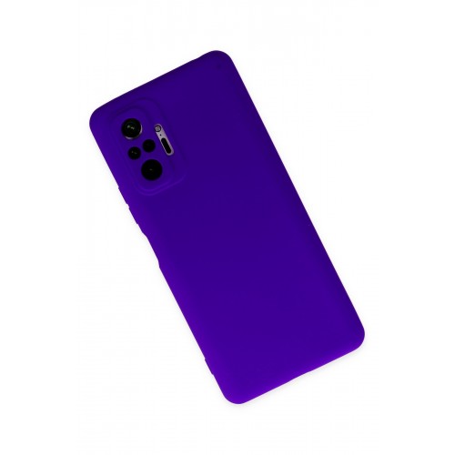 Newface Xiaomi Redmi Note 10 Pro Kılıf Nano içi Kadife Silikon - Mor Newface Xiaomi Redmi Note 10 Pro Kılıf Nano içi Kadife Silikon - Mor