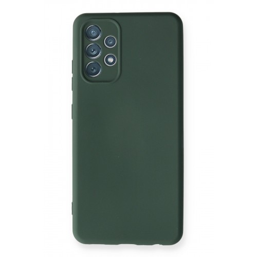Newface Samsung Galaxy A32 Kılıf Nano içi Kadife Silikon - Koyu Yeşil Newface Samsung Galaxy A32 Kılıf Nano içi Kadife Silikon - Koyu Yeşil