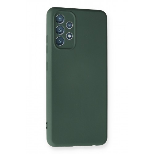 Newface Samsung Galaxy A32 Kılıf Nano içi Kadife Silikon - Koyu Yeşil Newface Samsung Galaxy A32 Kılıf Nano içi Kadife Silikon - Koyu Yeşil