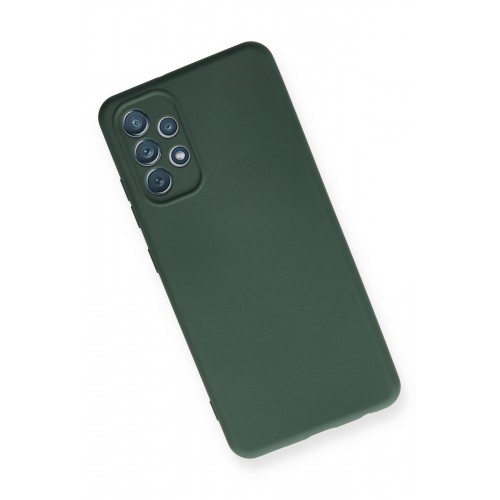 Newface Samsung Galaxy A32 Kılıf Nano içi Kadife Silikon - Koyu Yeşil Newface Samsung Galaxy A32 Kılıf Nano içi Kadife Silikon - Koyu Yeşil
