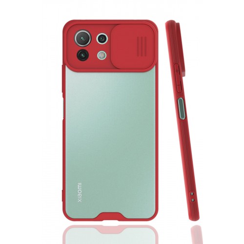 Newface Xiaomi Mİ 11 Lite Kılıf Platin Kamera Koruma Silikon - Kırmızı Newface Xiaomi Mİ 11 Lite Kılıf Platin Kamera Koruma Silikon - Kırmızı