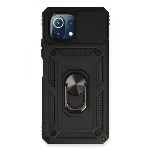 Newface Xiaomi Mİ 11 Lite Kılıf Pars Lens Yüzüklü Silikon - Siyah Newface Xiaomi Mİ 11 Lite Kılıf Pars Lens Yüzüklü Silikon - Siyah