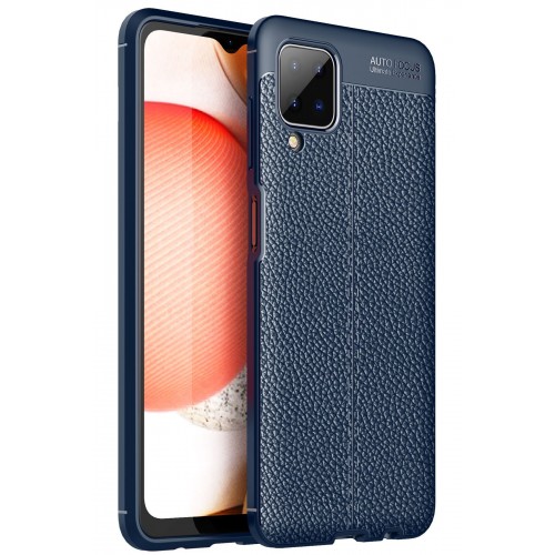 Newface Samsung Galaxy M12 Kılıf Focus Derili Silikon - Lacivert Newface Samsung Galaxy M12 Kılıf Focus Derili Silikon - Lacivert